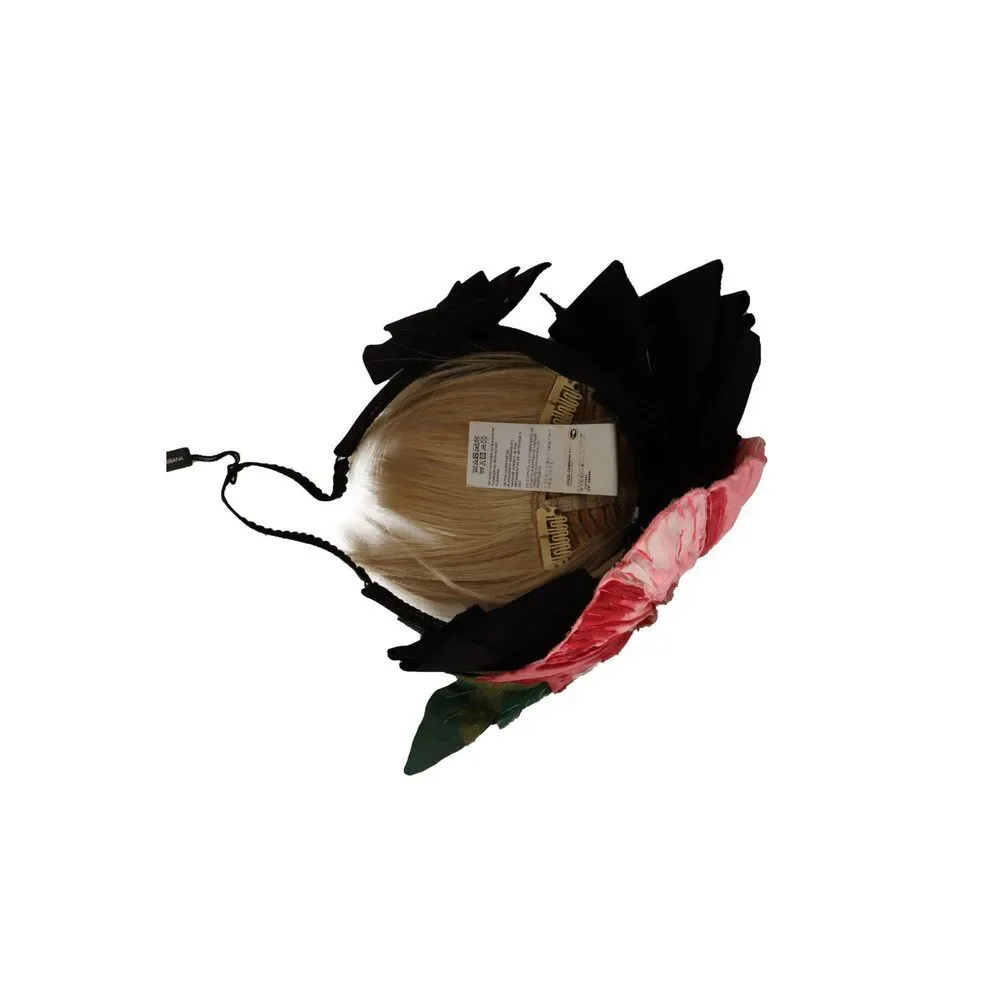 Dolce & Gabbana Black Silk White Hair Parrucchiera Diadem Headband - Picture 5 of 5